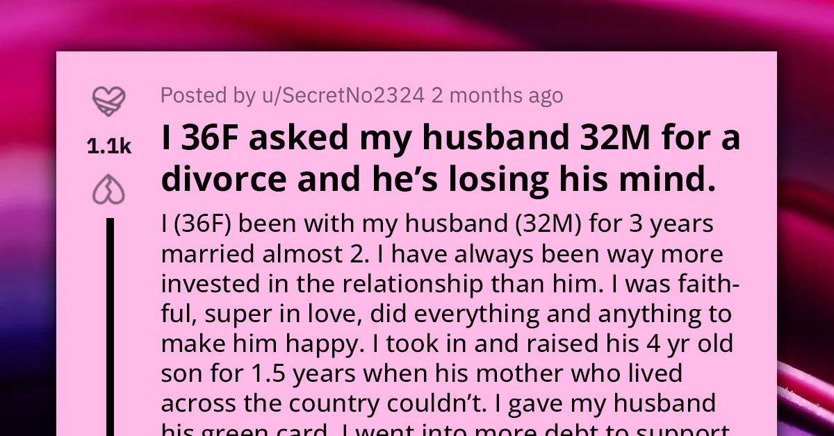 Redditor Asks If She Should Just Pack and Leave Her Husband While He Is at Work Because He Doesn't Want a Divorce