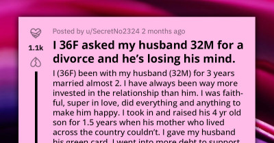 Redditor Asks If She Should Just Pack and Leave Her Husband While He Is at Work Because He Doesn't Want a Divorce