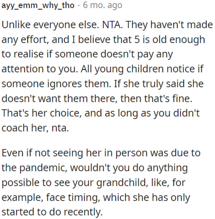 OP's daughter is old enough to notice when someone isn't making an effort to be part of her life.