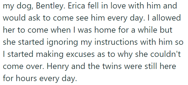 She loves playing with the OP's dog, but that hasn't changed her behavior: