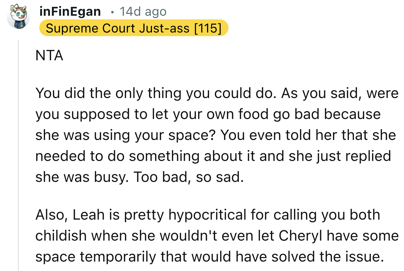 OP Did the Only Thing They Could Do in Such a Situation