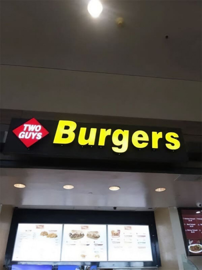 27. A Knock-Off Brand Of Two Guys Burgers