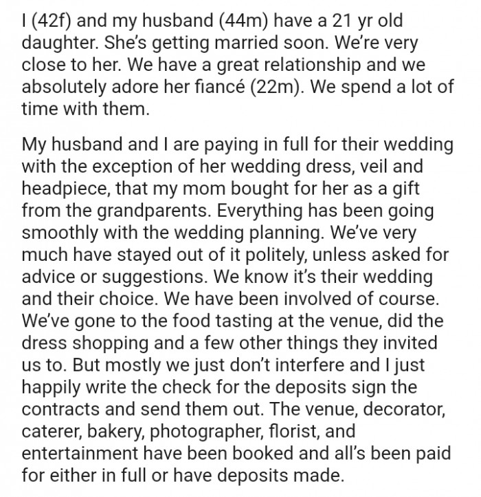 We’ve very much stayed out of it politely, unless asked for advice or suggestions