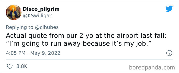 14. Running away is my job