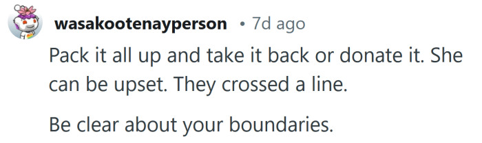 Be clear about your boundaries.