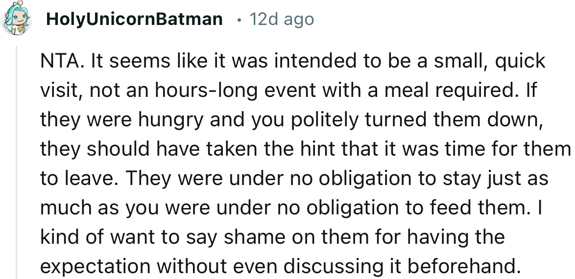 “They Were Under No Obligation to Stay Just as Much as You Were Under No Obligation to Feed Them.”