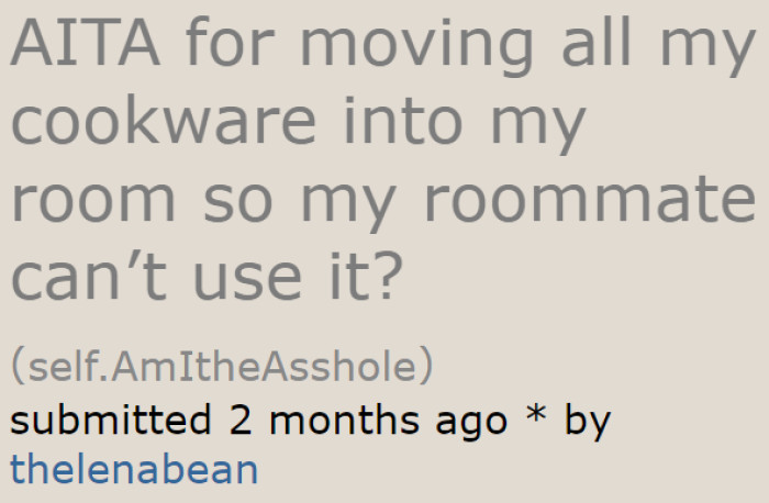 A woman shared her experience with a bad roommate on the 