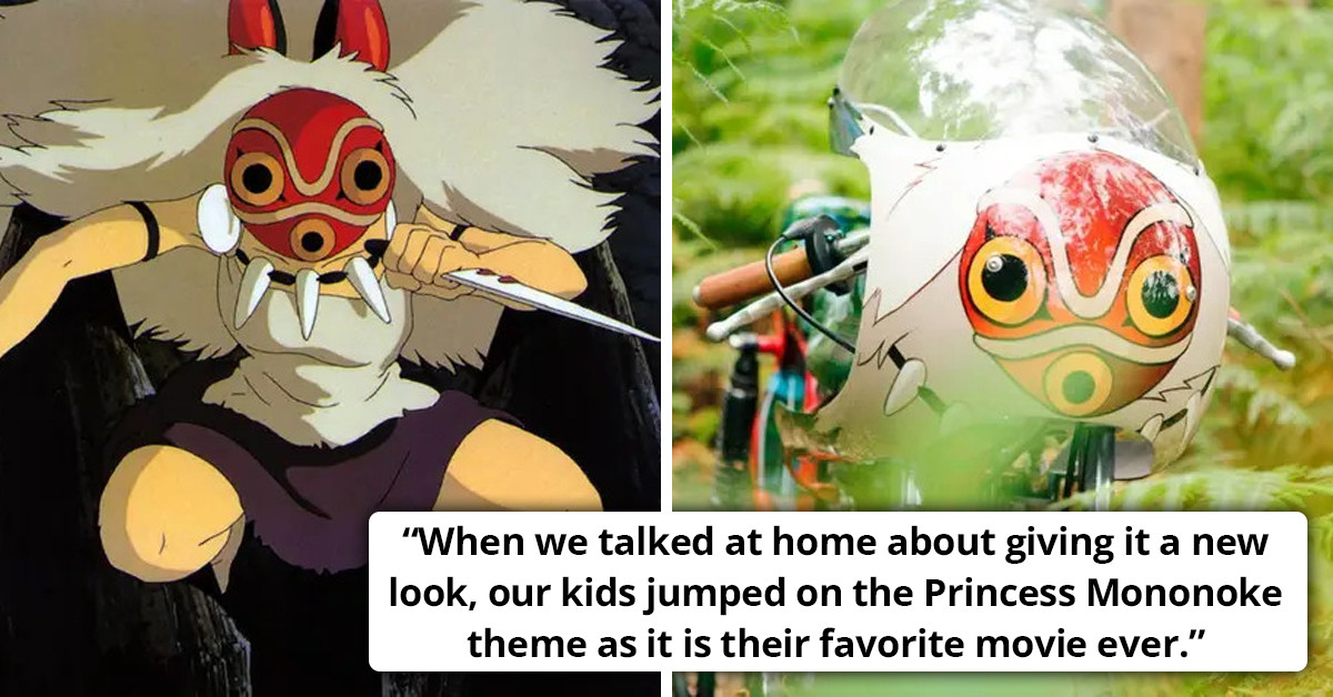 This "Princess Mononoke" Motorbike Created By A Motor Studio Guy Is Making Us Drool With Its Majestic Glory