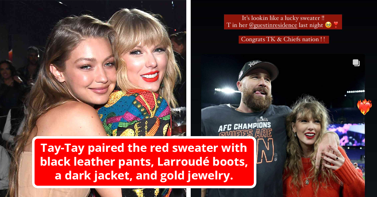 Gigi Hadid Takes Credit For Kansas City Chiefs' Victory, Claiming Swift's 'Guest In Residence' Sweater Was "Lucky"