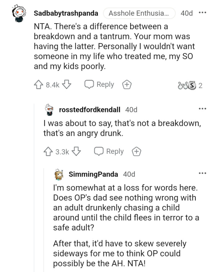 There's a huge difference between having a breakdown and throwing a tantrum