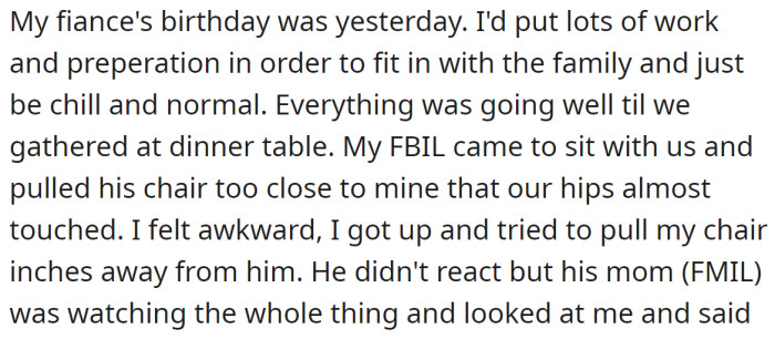 And her fiancé's birthday was no exception for her FMIL