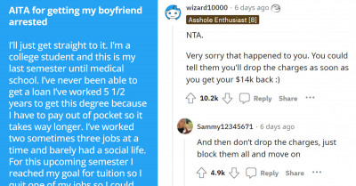 College Student Gets Boyfriend Arrested For Stealing Her $14K Cash Stash, Ends Up Being Harassed By The Man's Family For Doing So