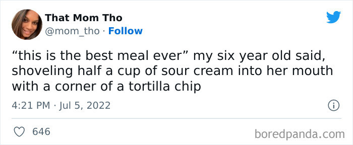 1. Tortilla chip and sour cream is the best thing ever