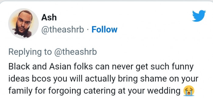 The tweep went on to add this text...