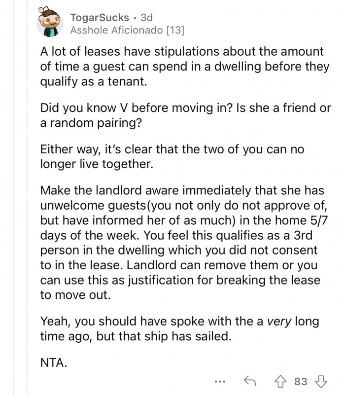 OP should have said something about it a long time ago.