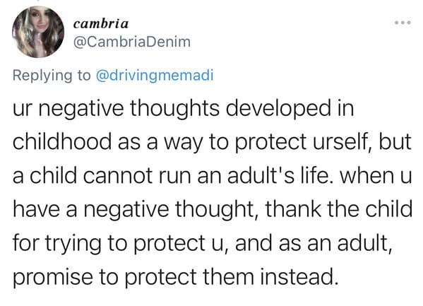 Protect your inner child by acting like an adult