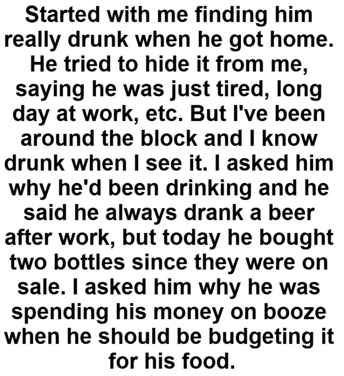 The OP has been around the block and he knows a drunk when he sees one