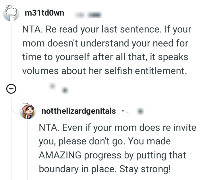 And the comments from other Redditors roll in...