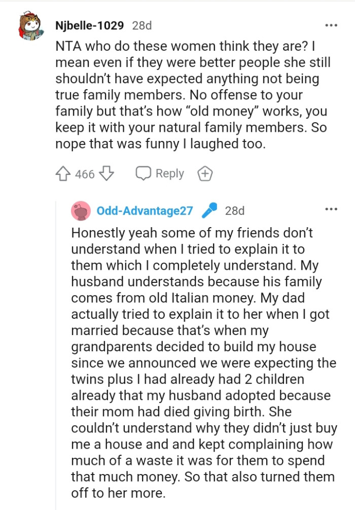 That is how old money works