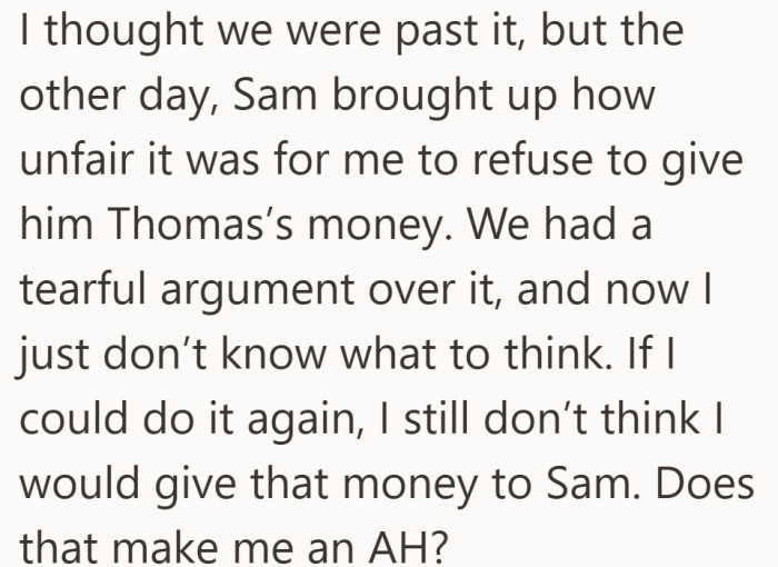 What felt settled comes back, carrying the same pain on both sides.
