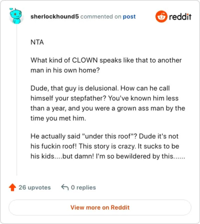 The nerve of this man!