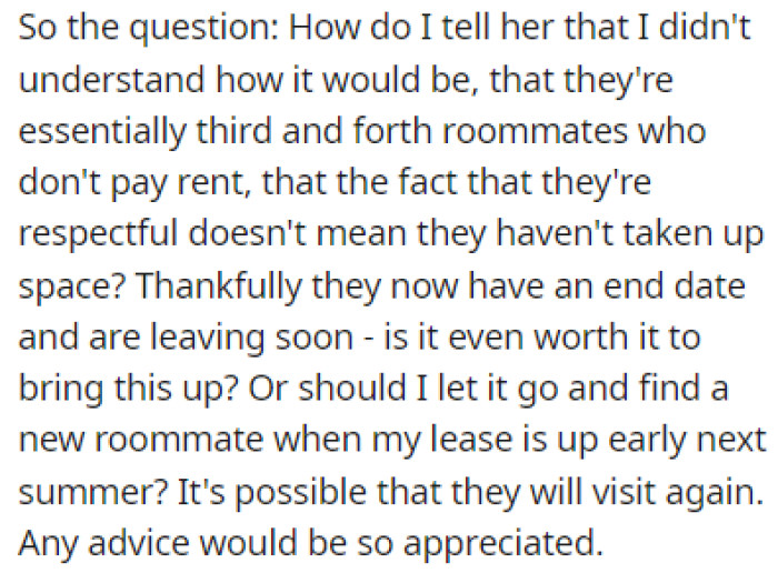 OP is looking for advice on how to handle this delicately