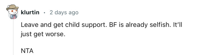 This Redditor Has Accused OP’s Boyfriend of Being Selfish