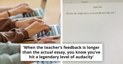 Student Scores Perfect Grade After Boldly Handing In A 19-Word Essay, But It Came With A Priceless Warning