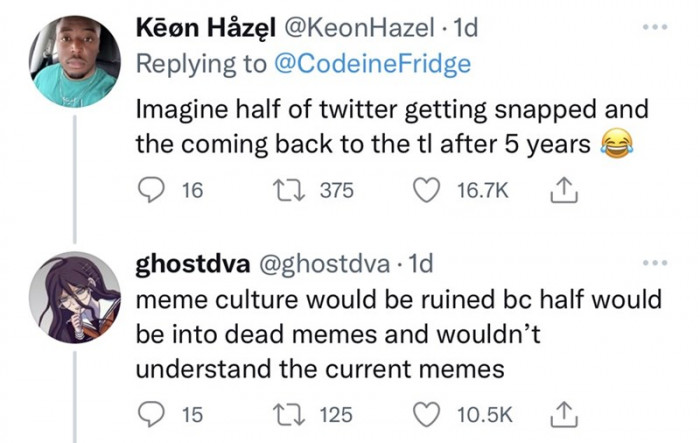 The blip would become a huge meme to cope with the pain of it, and the people who were blipped back would either be insulted or not get it at all