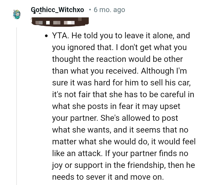 She Is Allowed to Post What She Wants