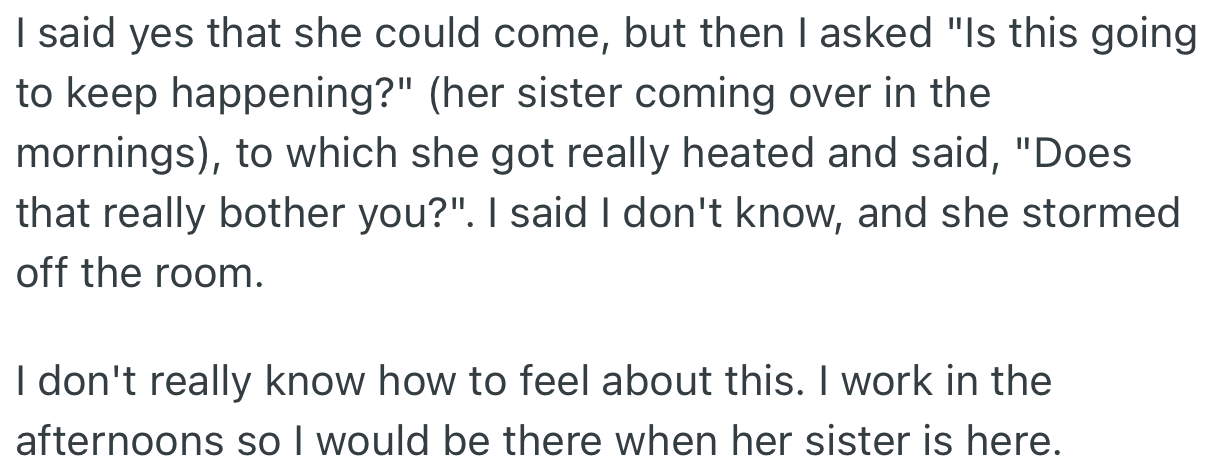 OP agreed, but got their girlfriend upset after they asked her if this was going to be a regular occurrence