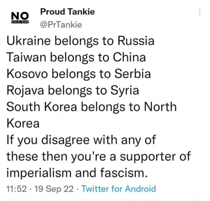 8. This person discussing which country belongs to which