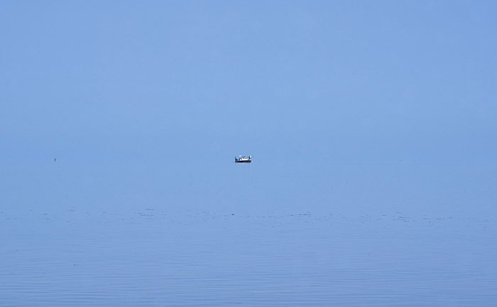 43. The Gulf of Mexico, it was quite a challenge to distinguish where the sea ended and the sky began.