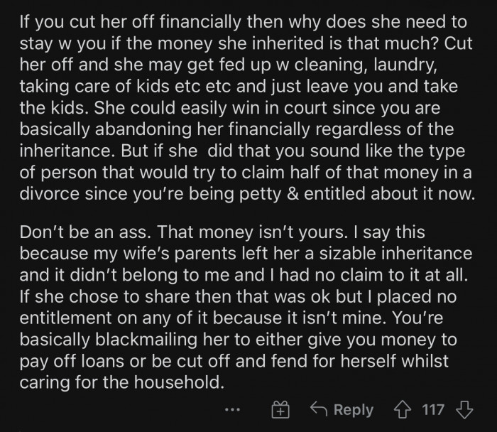 It's basically blackmail