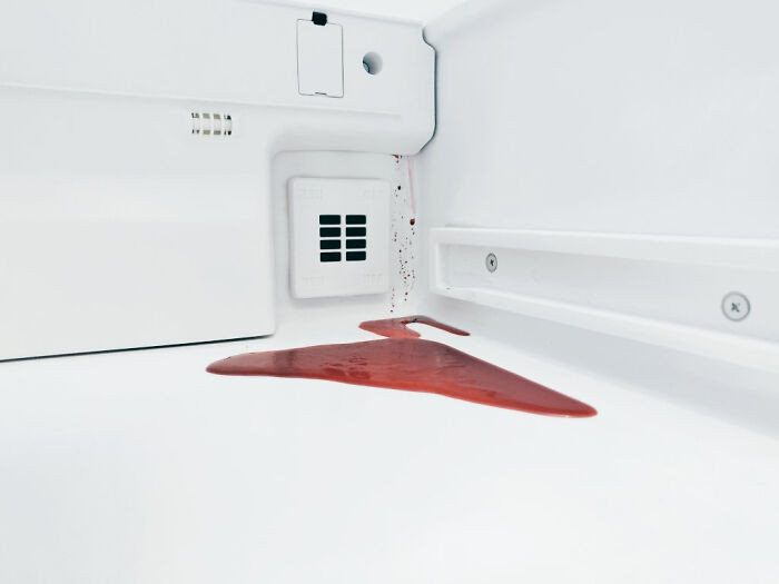 "A Jar Of Beetroot Leaked In The Fridge And It Looks Like A Kubrick Movie"