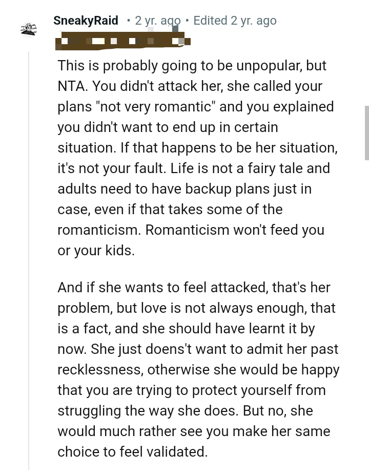 Romanticism Won't Feed You or Your Kids