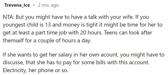 They need to have a good talk and make plans.