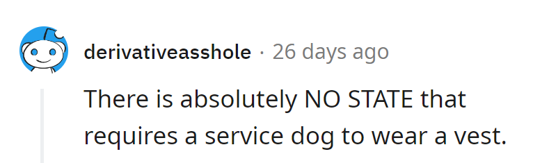 No vest, no stress. Who knew service laws were more about bark than bite?