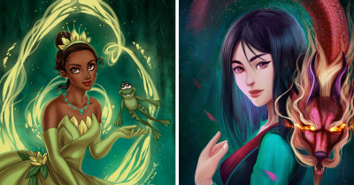 25+ Artists Take Disney's Fairytales Back To Their Grim(m) Roots With Their Fan Art