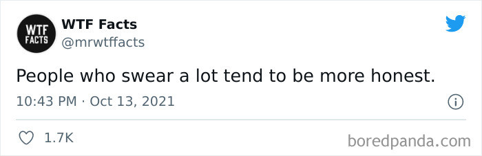 25. I guess that's why they swear