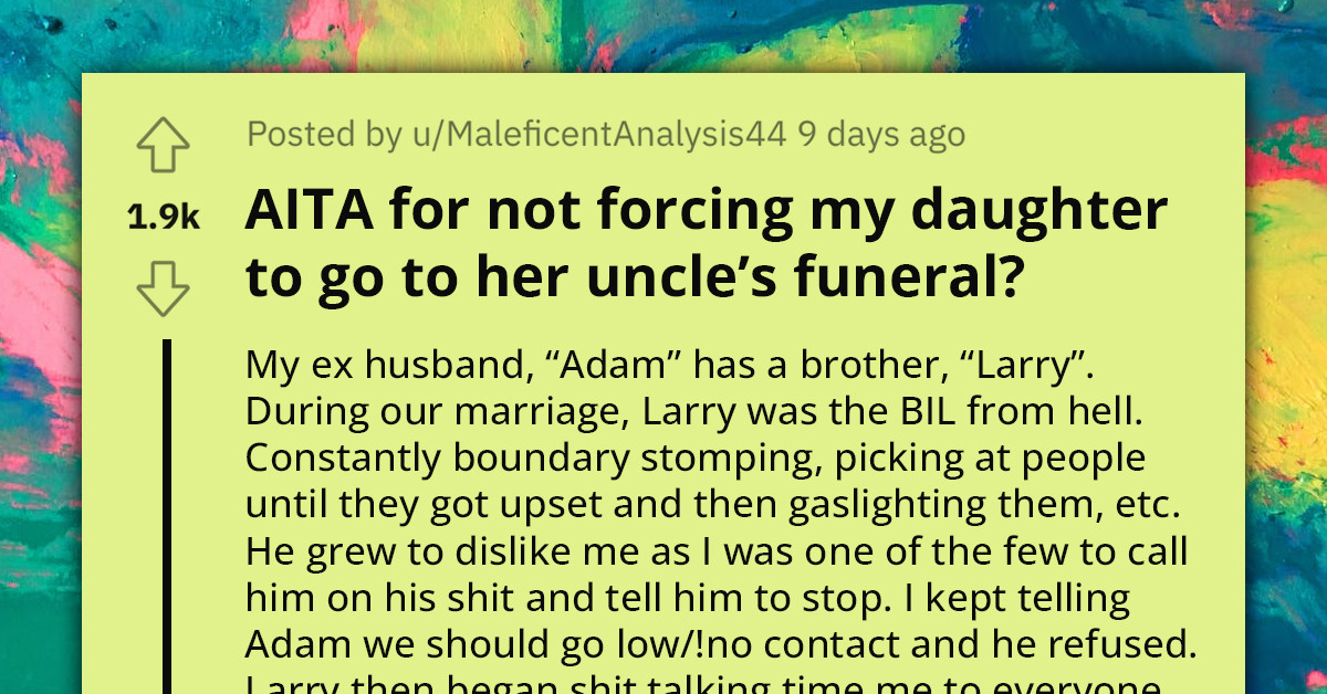 16-Year-Old Faces Backlash From Relatives For Skipping Uncle's Funeral Due To His Past Remarks About Her Mom