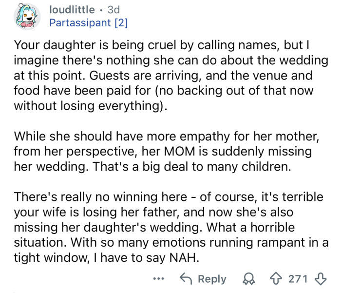 There’s no winning in this situation.