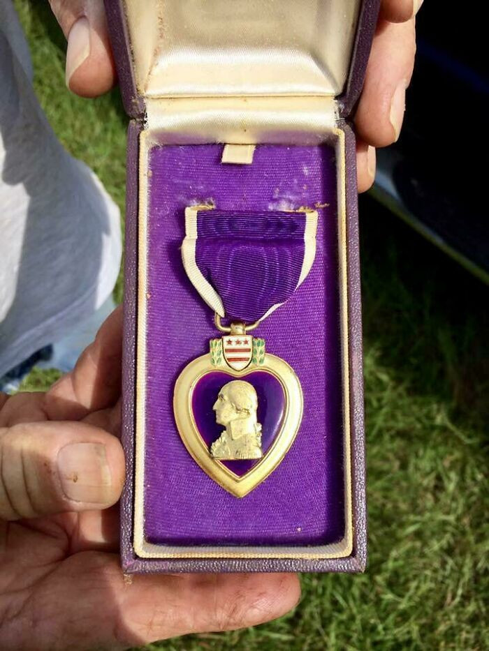 29. Someone's precious Purple Heart from WWII was found by this person in the house their grandfather just bought
