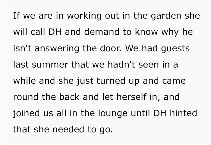 The mother-in-law will even call if no one is answering.