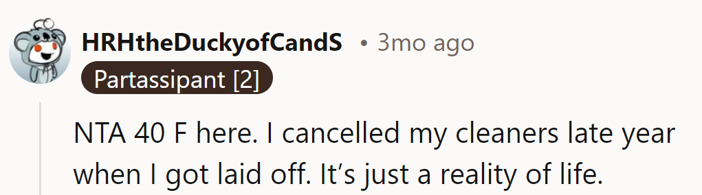 Unemployment brought tidying reality home.