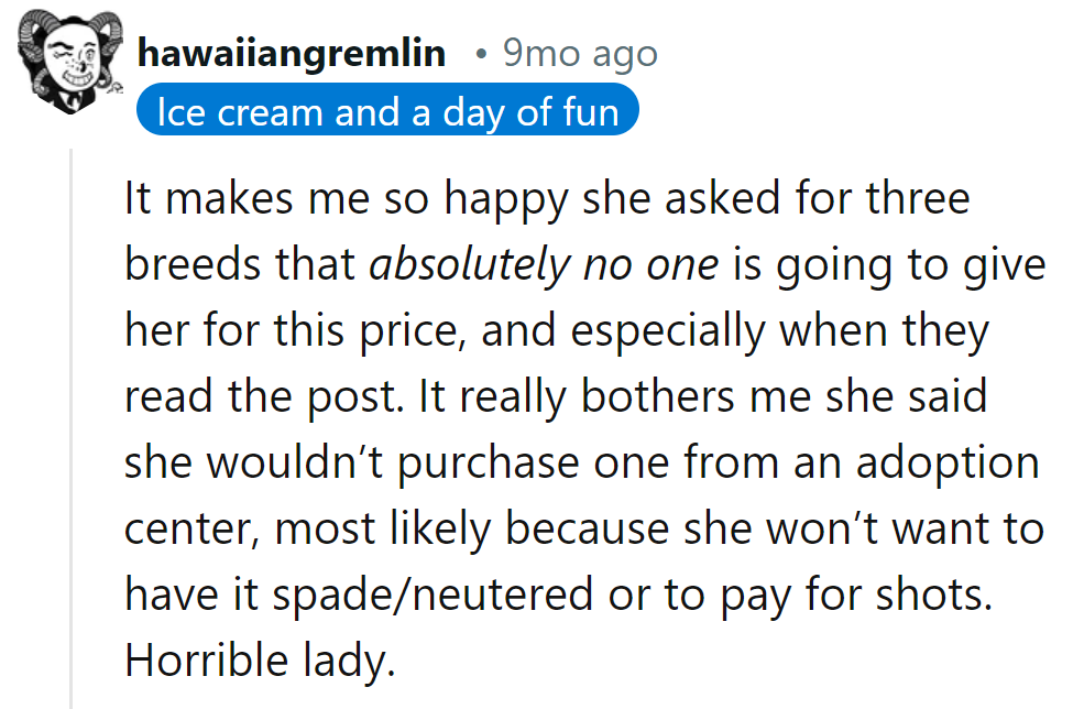 Her wishlist: unicorns on a discount. Reality's knocking, but she's not home!