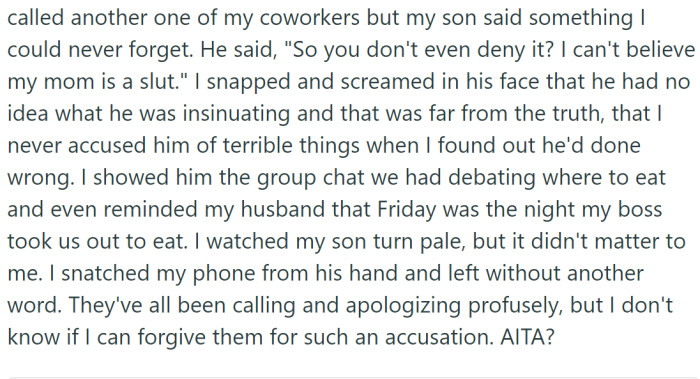 Upon arriving home, OP sensed that something was amiss.