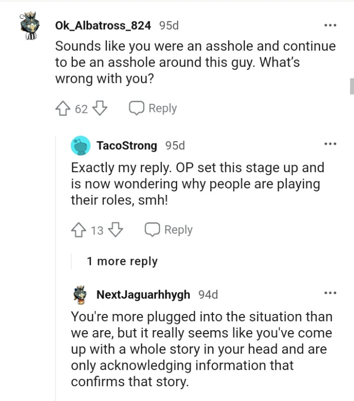 The OP is more plugged into the situation than the Redditors are