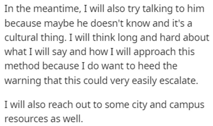 OP is going to discuss this with her husband