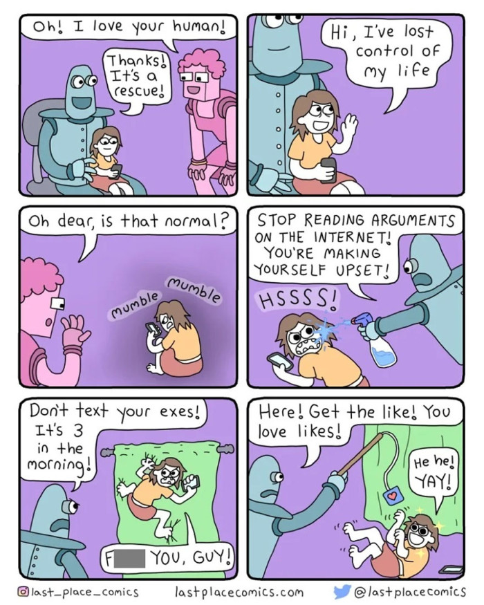 Robots are definitely going to take over the world, and it's all starting with simple things like social media.